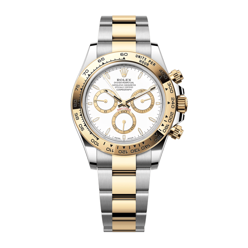 Photo of Daytona Yellow Gold & Steel White Dial 40mm