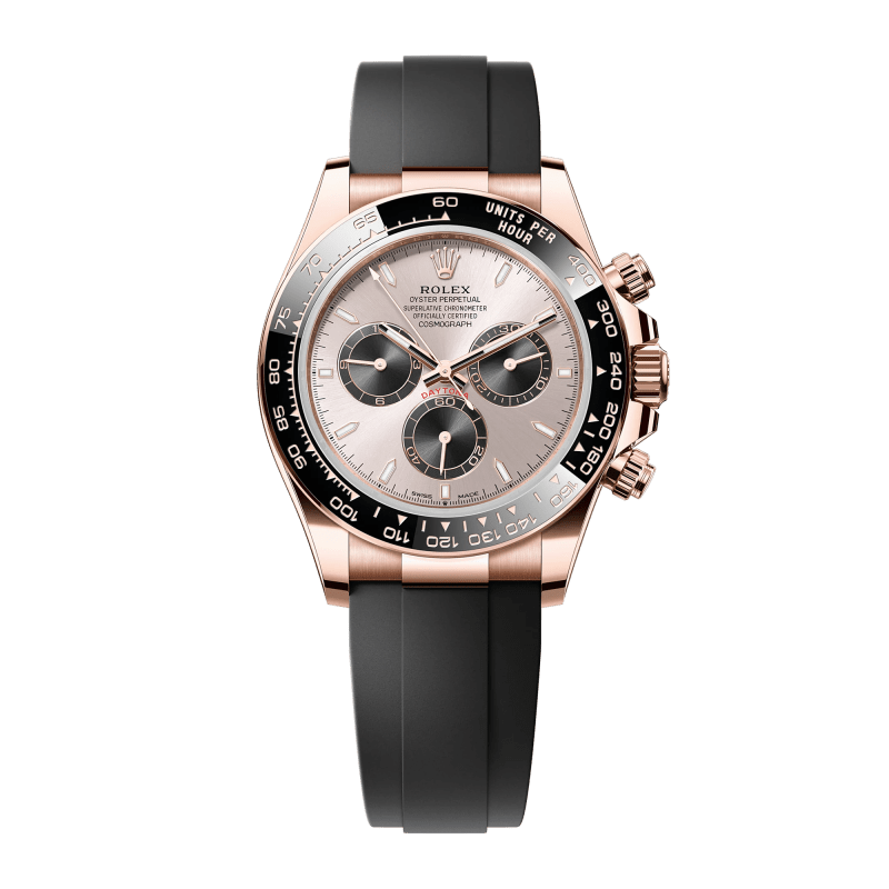 Photo of Daytona Rose Gold Oysterflex Pink Dial 40mm