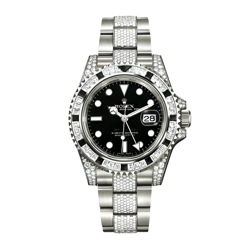 maria7✴︎ Rolex GMT-Master II Automatic Chronometer Diamond Black Dial