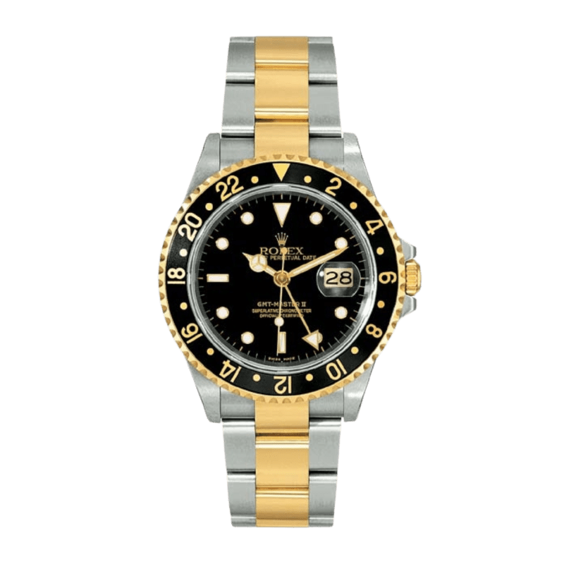 Photo of GMT-Master II Yellow Gold & Steel Black Dial 40mm