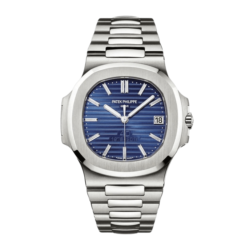 Photo of Nautilus "th Anniversary" Platinum Blue Dial 40mm