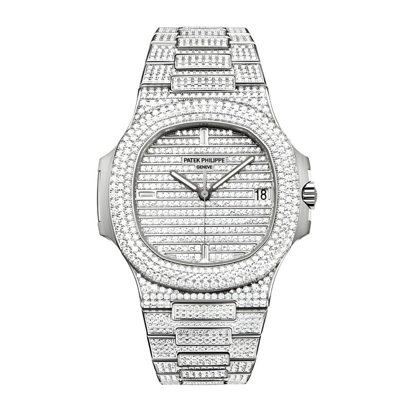 Photo of Nautilus White Gold Diamond Pave Dial 40mm