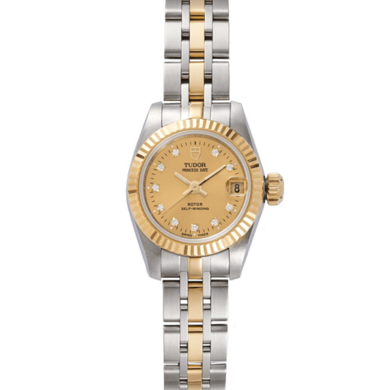 Tudor Princess Date Yellow Yellow Gold & Steel Silver Dial 22mm