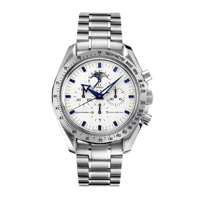 Photo of Speedmaster Professional Moonphase "Broad Arrow" Steel White Dial 42mm