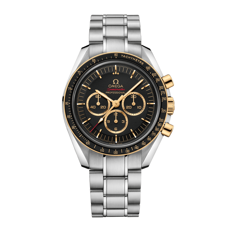Photo of Speedmaster Professional Moonwatch "Tokyo Olympics" Yellow Gold & Steel Black Dial 42mm