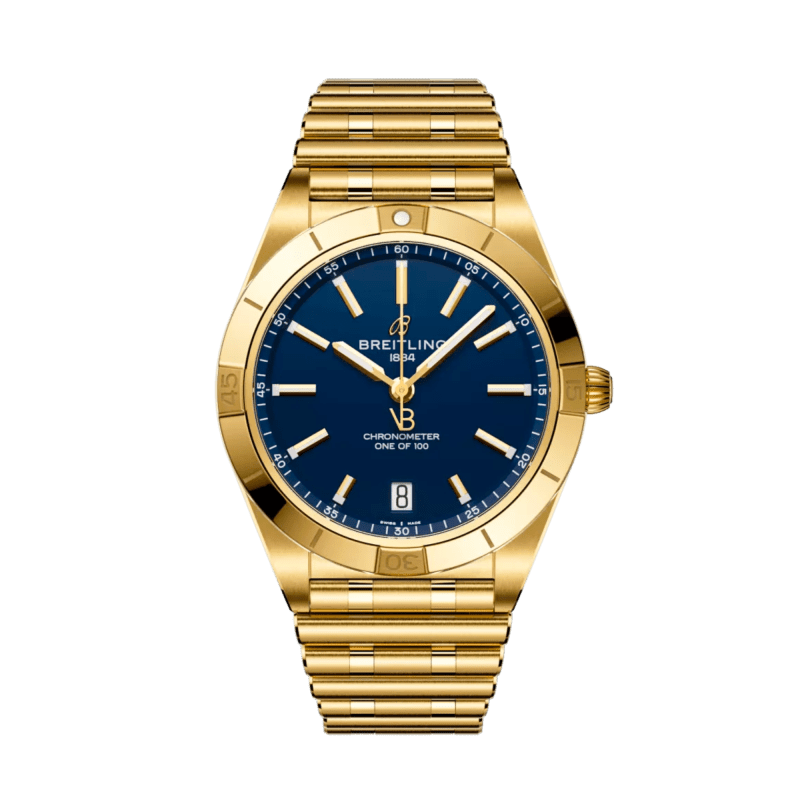 Photo of Chronomat "Victoria Beckham" Yellow Gold Blue Dial 36mm