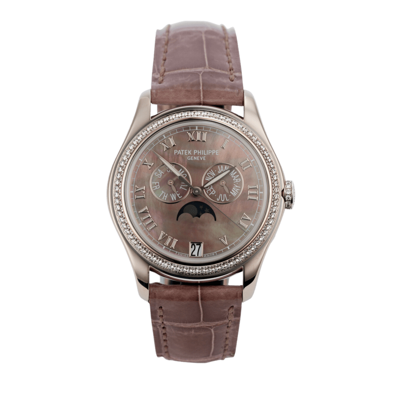Photo of Complications Annual Calendar White Gold Diamond Black Mother of Pearl Dial 37mm