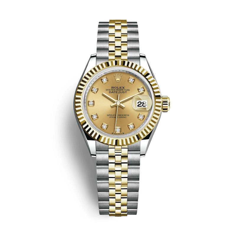 Photo of Lady-Datejust Yellow Gold & Steel Jubilee Champagne Dial 28mm