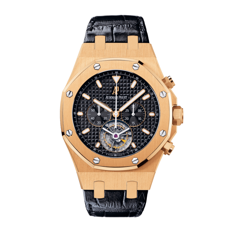 Photo of Royal Oak Tourbillon Chronograph Rose Gold Black Dial 44mm