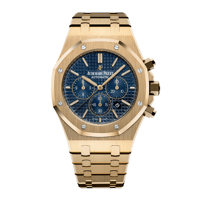 Photo of Royal Oak Chronograph Yellow Gold Blue Dial 41mm