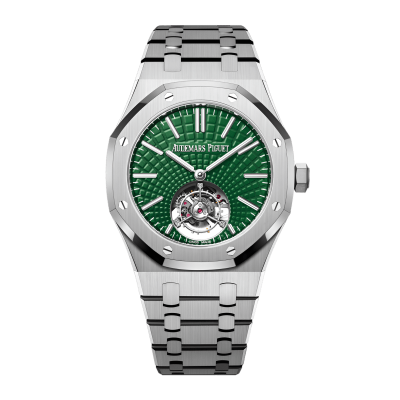 Photo of Royal Oak Self Winding Flying Tourbillon Titanium Green Dial 41mm