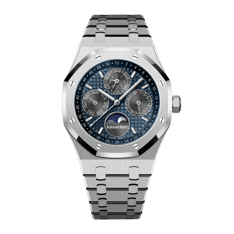 Photo of Royal Oak Perpetual Calendar Titanium Blue Dial 41mm