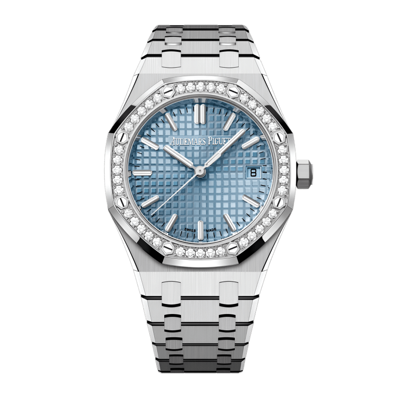 Photo of Royal Oak Steel Diamond Blue Dial 34mm