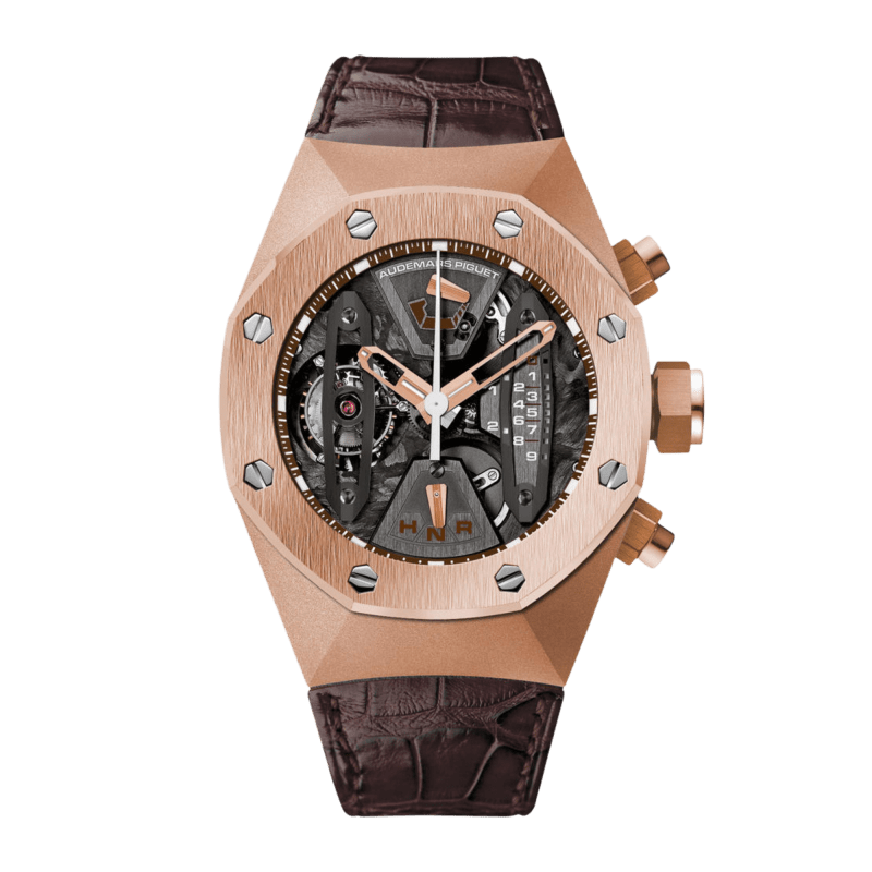 Photo of Royal Oak Concept Tourbillon Chronograph Rose Gold Skeleton Dial 44mm