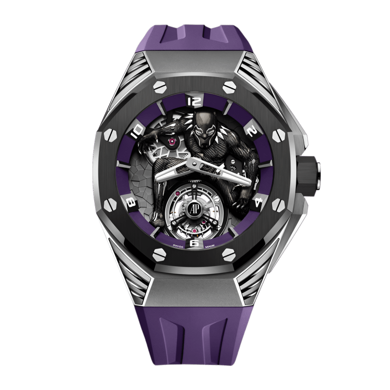 Photo of Royal Oak Concept Black Panther Flying Tourbillon Titanium Ceramic Multi-Color Dial 42mm