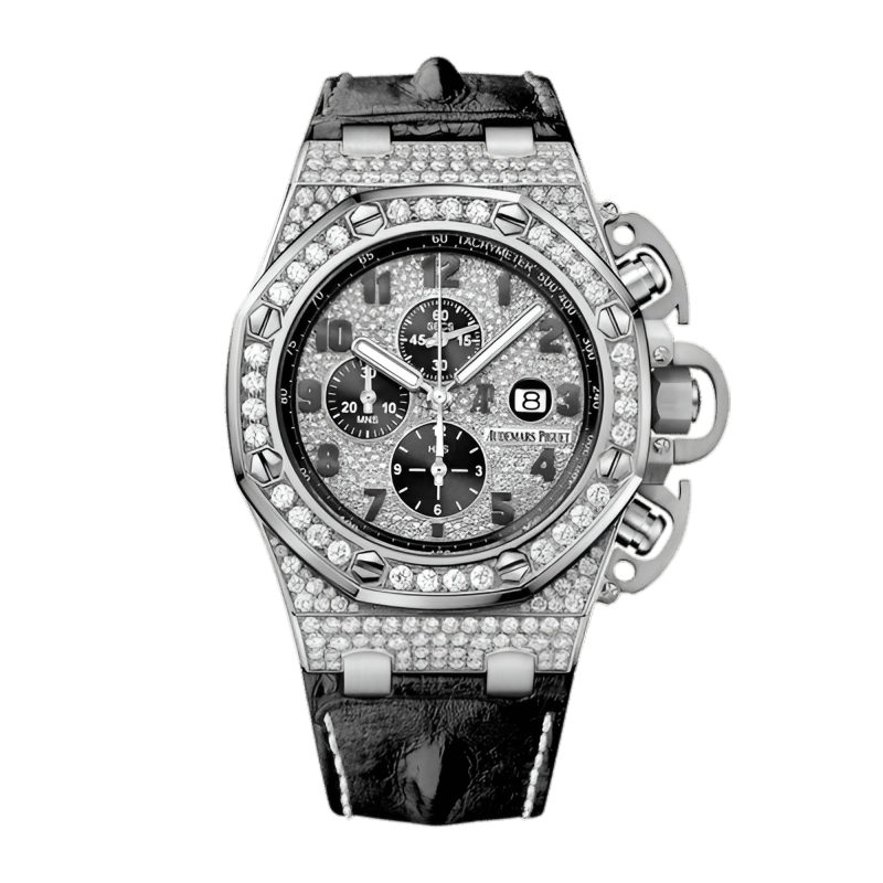 アパタイト(カナダ) Audemars Piguet Royal Oak Offshore White Gold Diamond Pave Dial