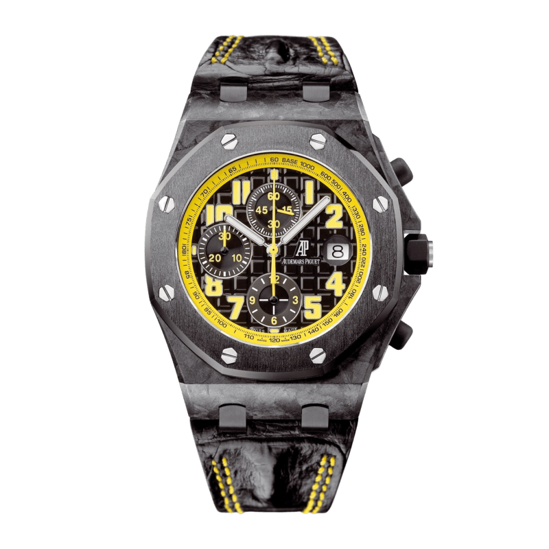 【楽天カード分割】 Offshore Oak Royal Piguet Audemars Carbon 44mm Dial Black 化粧下地