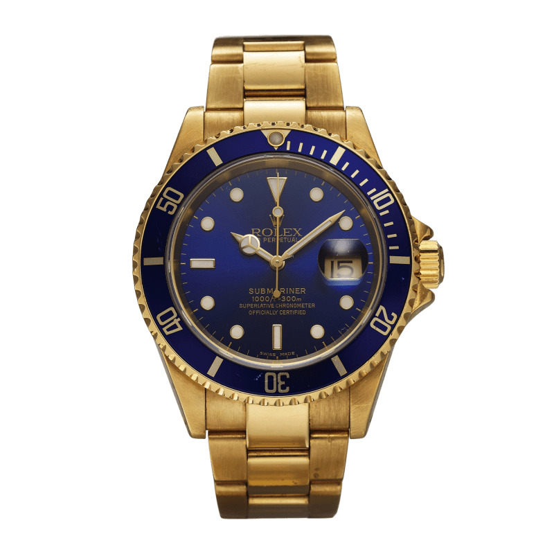 Photo of Submariner  Date "Blue SuperLuminova" Yellow Gold Blue Dial 40mm