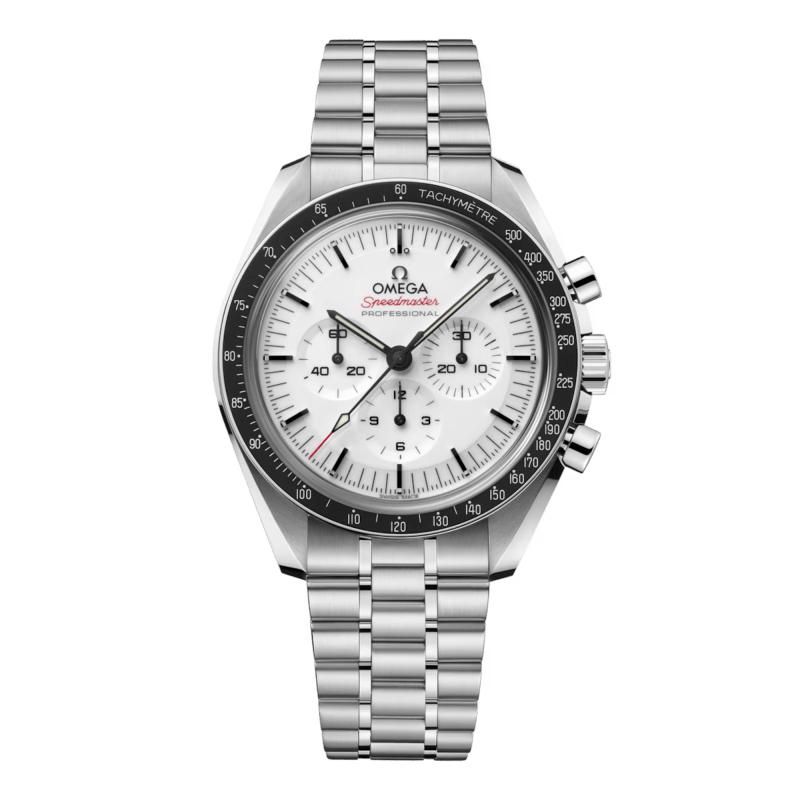 Omega Speedmaster Professional Moonwatch White Gold Diamond Silver