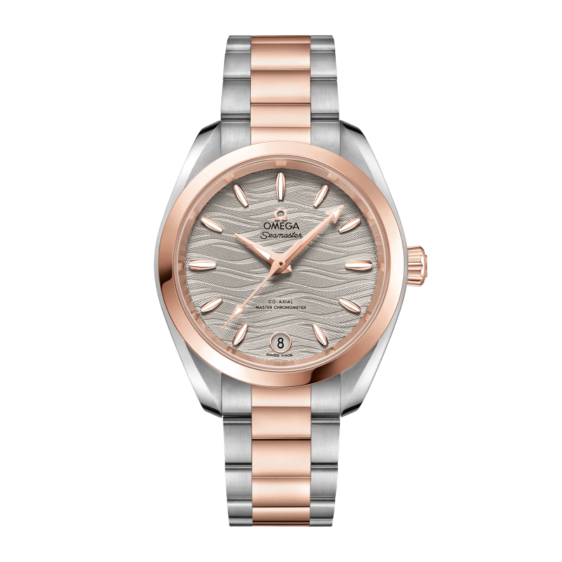Photo of Aqua Terra Rose Gold & Steel Grey Dial 34mm
