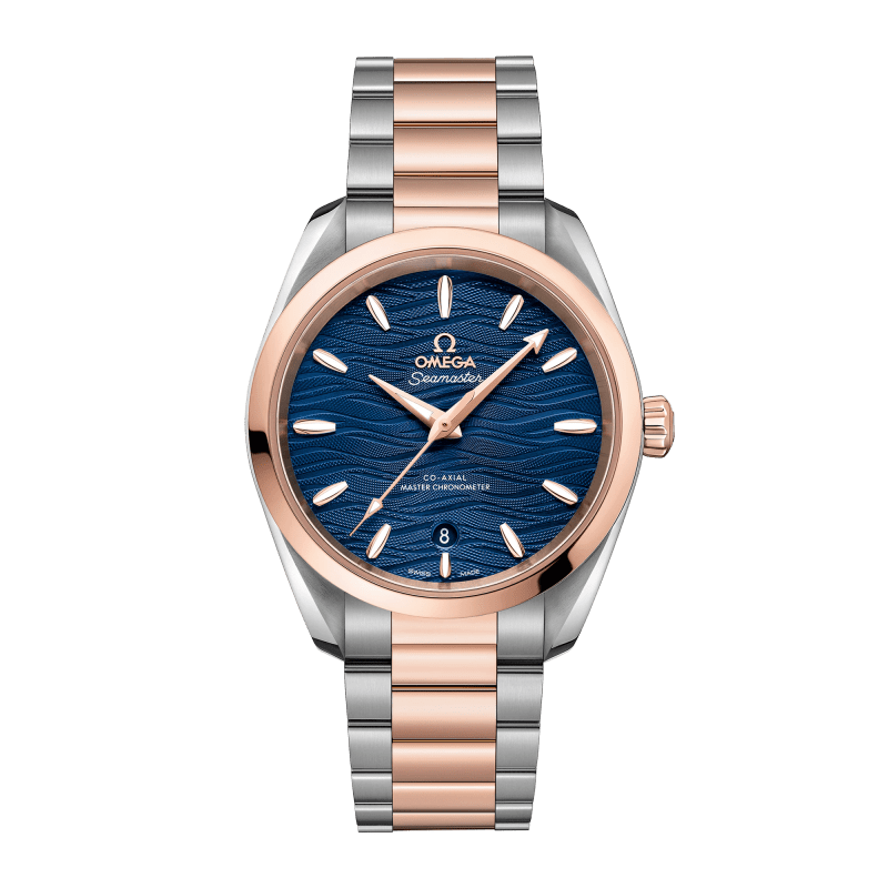 Photo of Aqua Terra Rose Gold & Steel Blue Dial 38mm