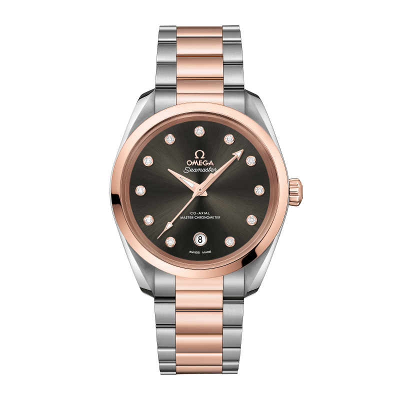 ROSE77 OMEGA Omega Aqua Terra Rose Gold & Steel Grey Dial 38mm 220.20.38.20
