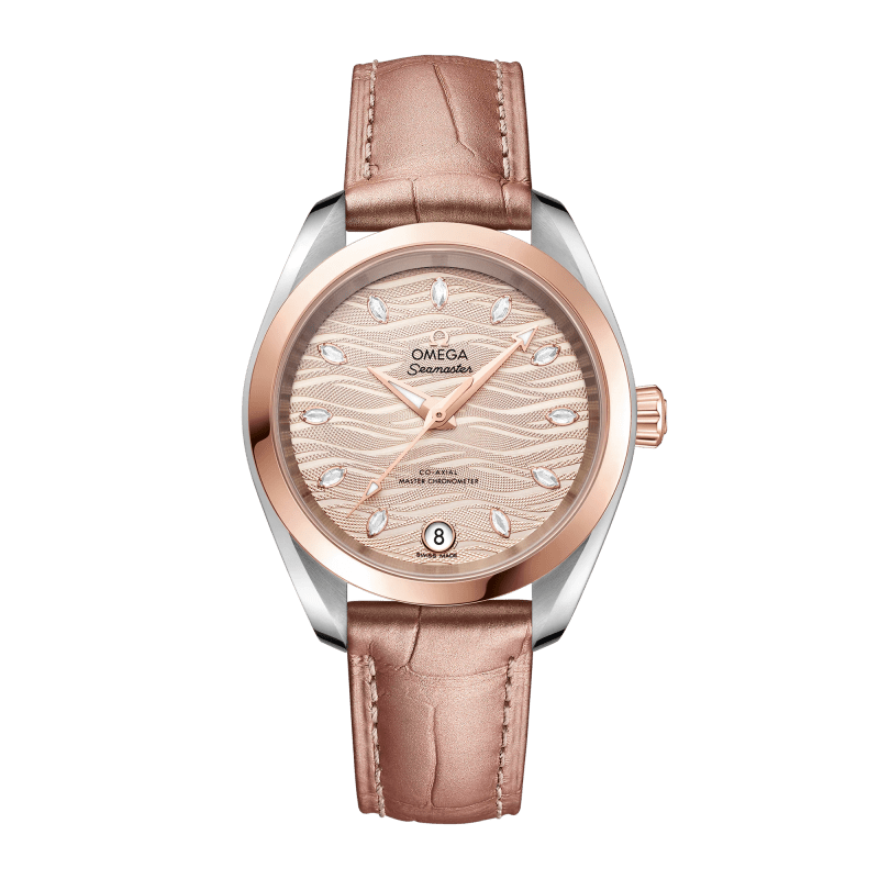 Photo of Aqua Terra Rose Gold & Steel Grey Dial 34mm