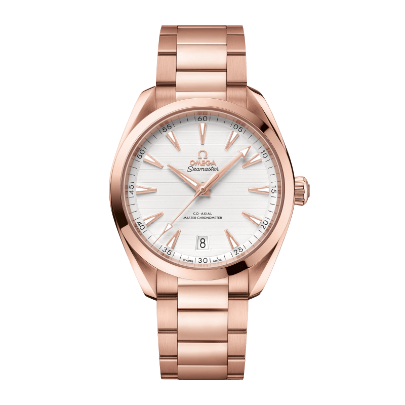 Photo of Aqua Terra Rose Gold Silver Dial 41mm