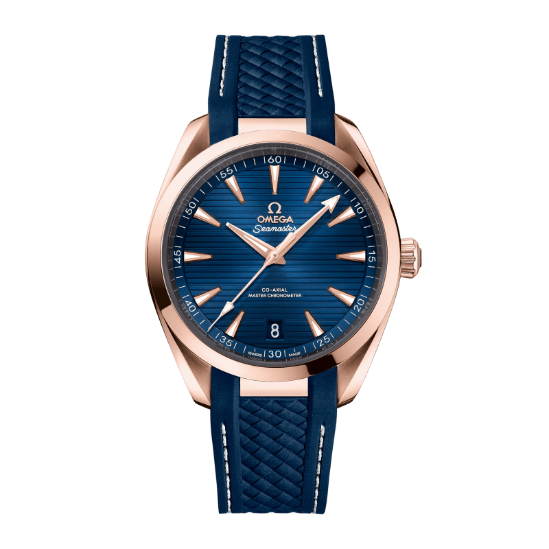 Photo of Aqua Terra Rose Gold Blue Dial 41mm