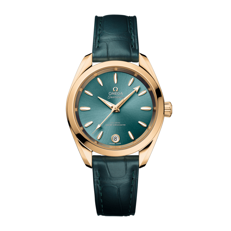 Photo of Aqua Terra Yellow Gold Green Dial 34mm