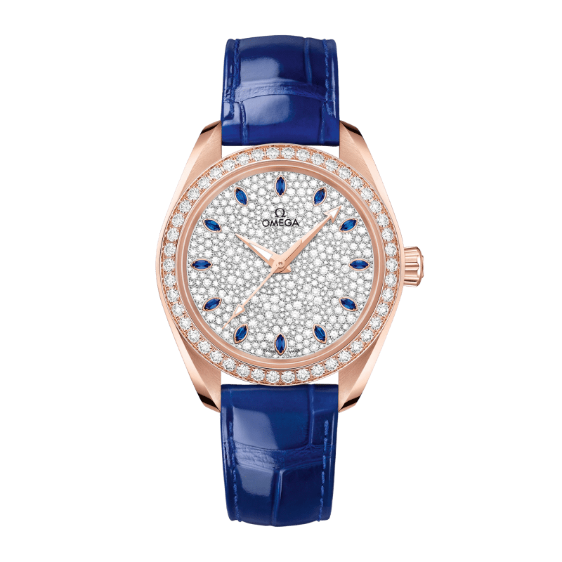 Photo of Aqua Terra Rose Gold Diamond Pave Dial 34mm