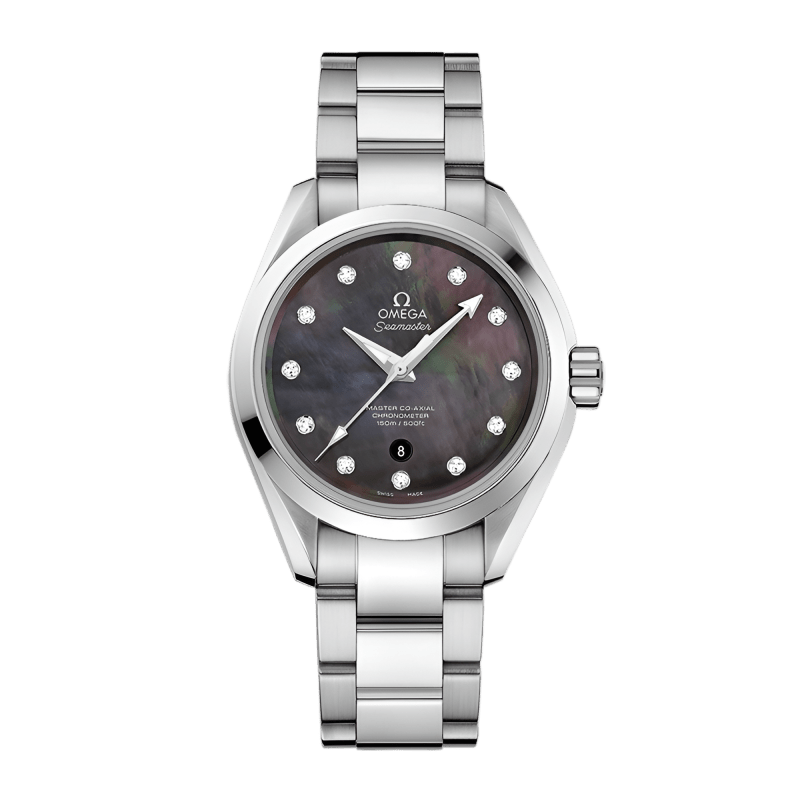 Photo of Aqua Terra Steel Grey Mother of Pearl Dial 34mm