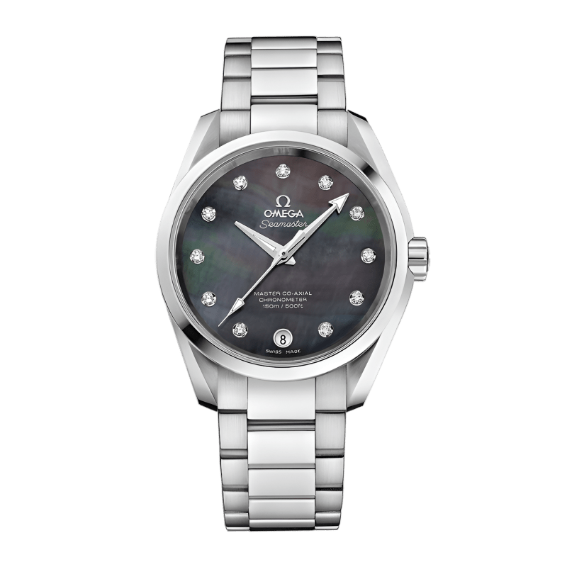 Photo of Aqua Terra Steel Grey Mother of Pearl Dial 38mm