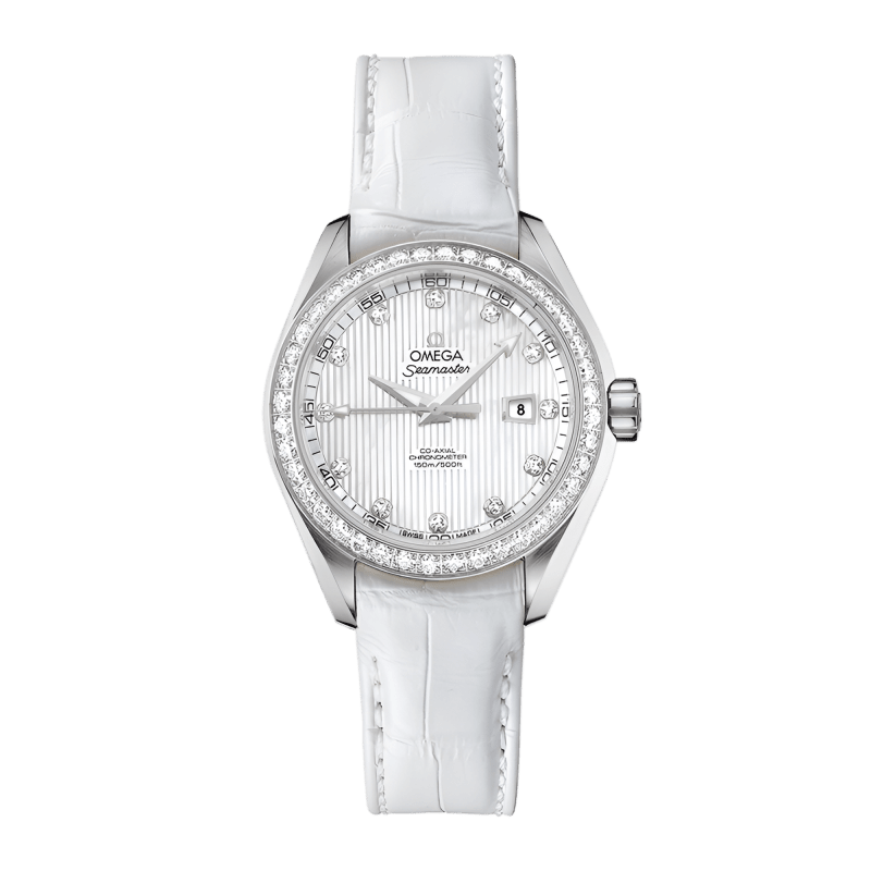 Photo of Aqua Terra Steel Diamond Mother of Pearl Dial 34mm