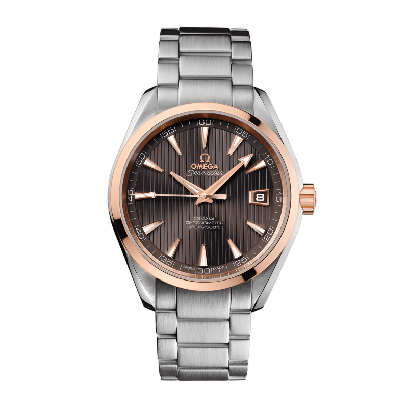 Photo of Aqua Terra Rose Gold & Steel Grey Dial 41mm