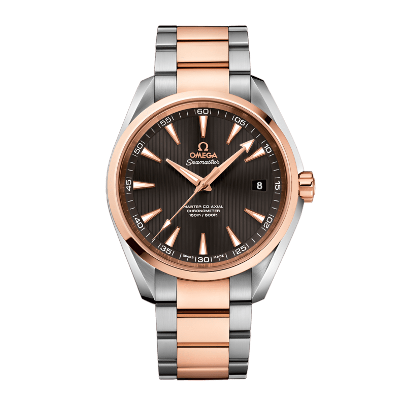 Photo of Aqua Terra Rose Gold & Steel Grey Dial 41mm