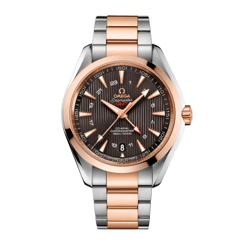 Photo of Aqua Terra Rose Gold & Steel Brown Dial 43mm