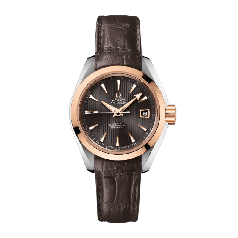 Photo of Aqua Terra Rose Gold & Steel Grey Dial 30mm