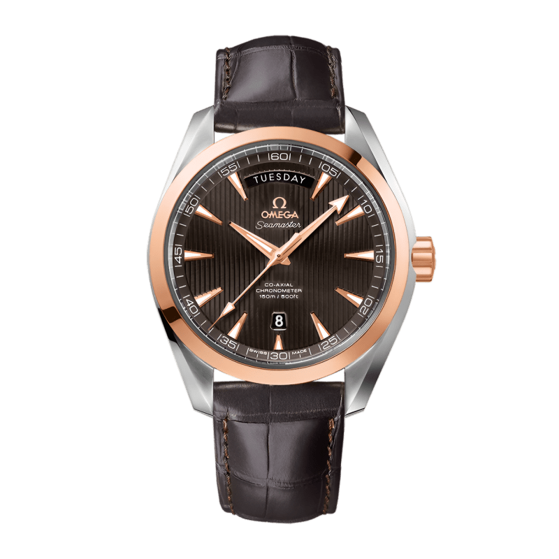 Photo of Aqua Terra Rose Gold & Steel Grey Dial 41mm