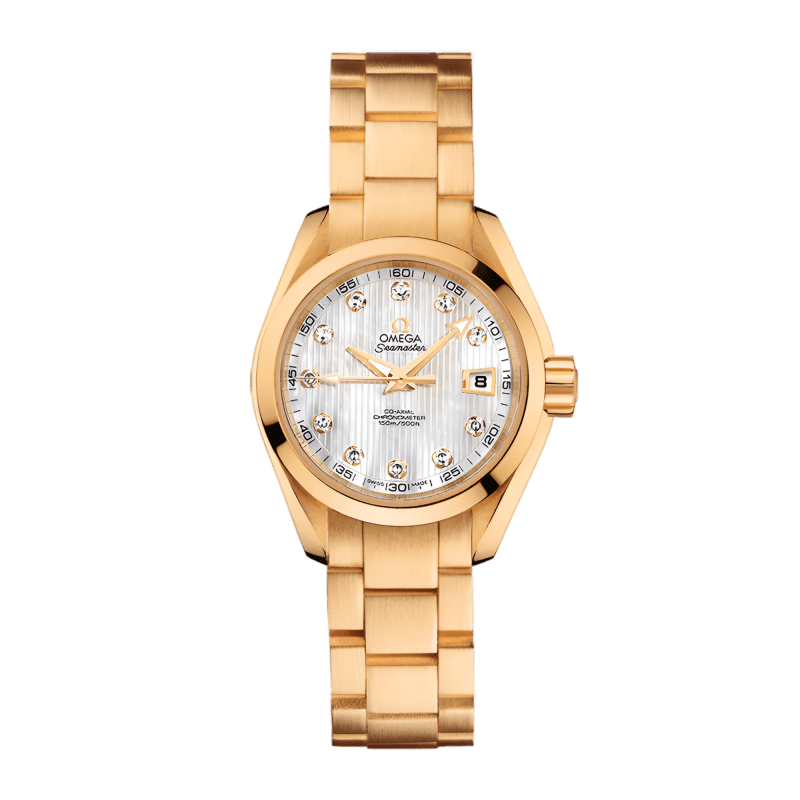 Photo of Aqua Terra Yellow Gold White Dial 30mm