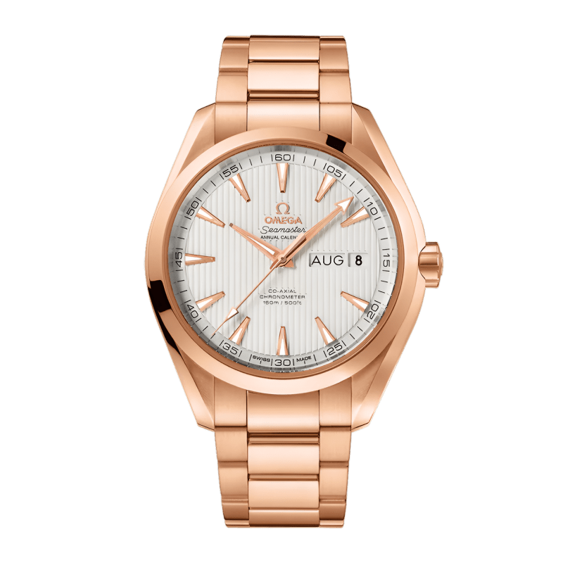 Photo of Aqua Terra Rose Gold Silver Dial 43mm