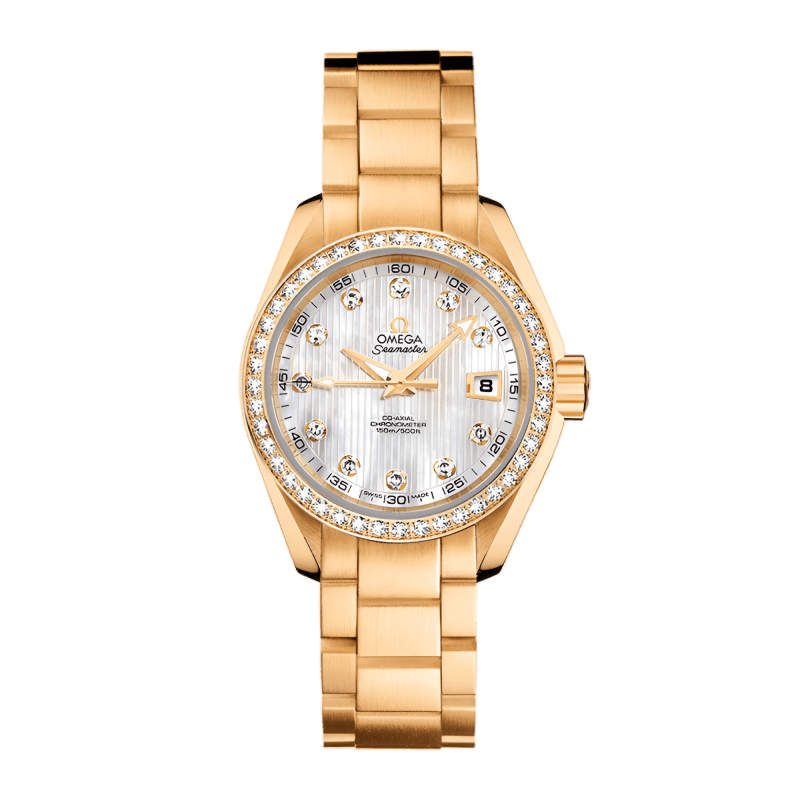 Photo of Aqua Terra Yellow Gold White Dial 30mm