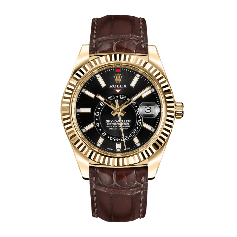 Photo of Sky-Dweller Yellow Gold Black Dial 42mm
