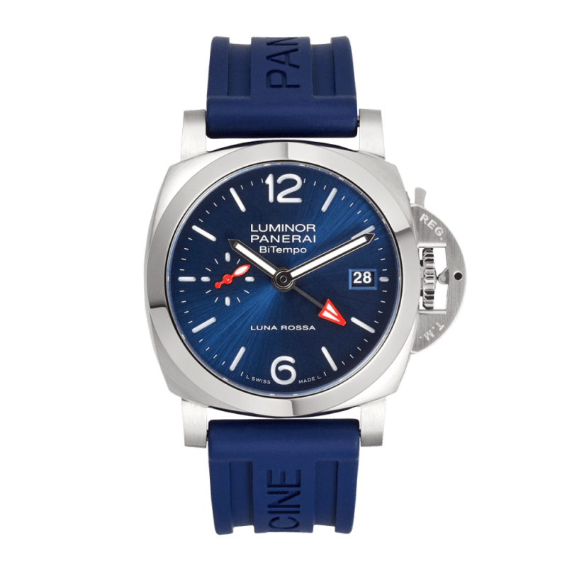 Panerai Luminor 1950 BiTempo Steel Blue Dial 44mm PAM01361 - Make