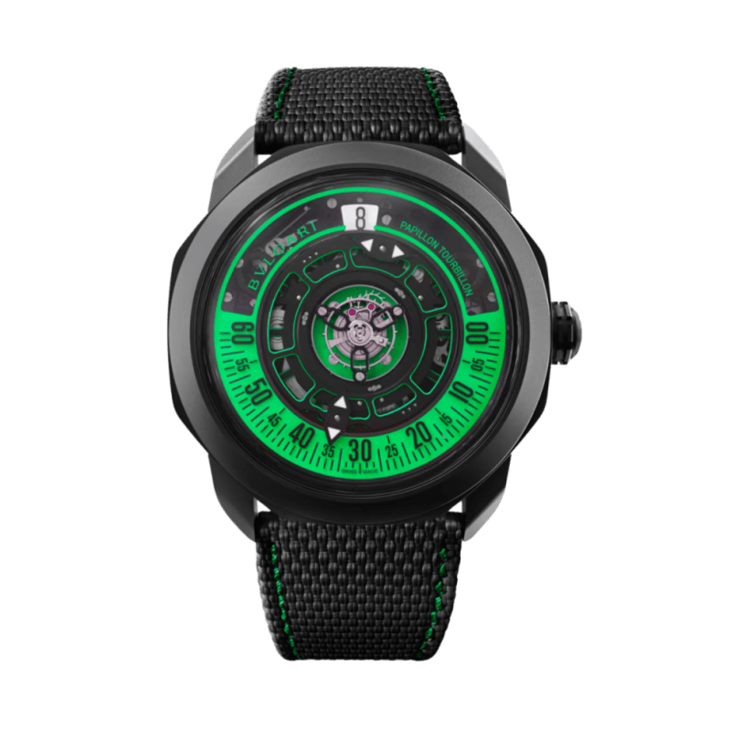 Photo of Octo Roma Papillon Tourbillon Titanium Black Dial 44mm