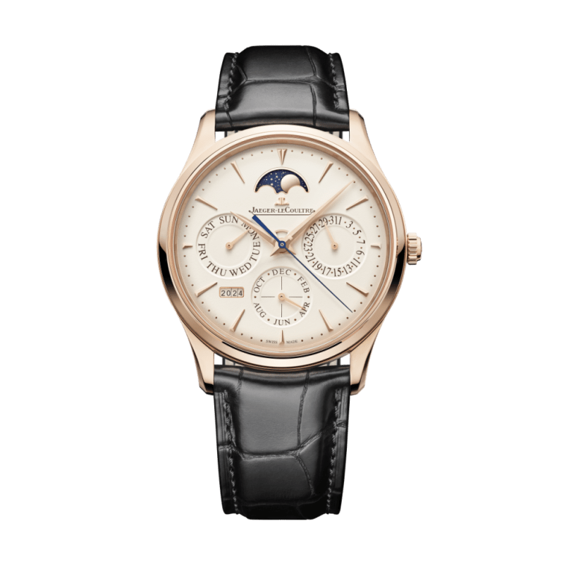 Photo of Master Ultra Thin Perpetual Calendar Rose Gold White Dial 39mm