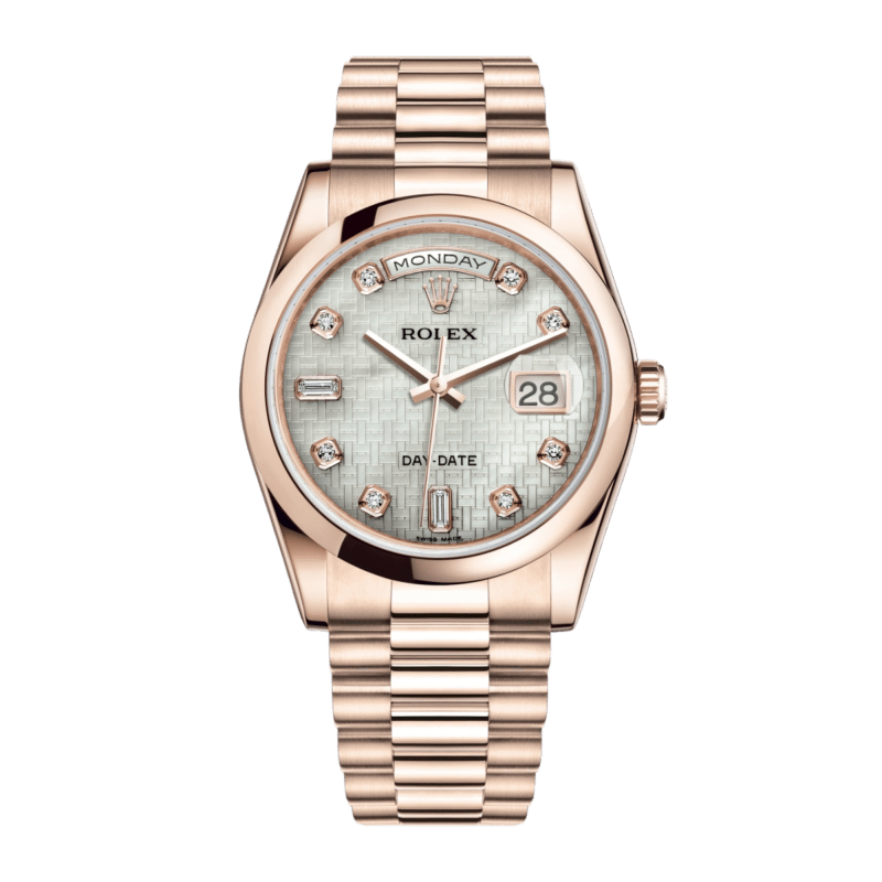 Photo of Day-Date 36 Rose Gold Pink Dial 36mm