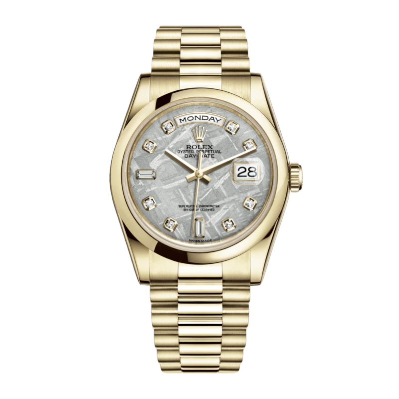 Rolex Day-Date 36 Yellow Gold Diamond Champagne Computer