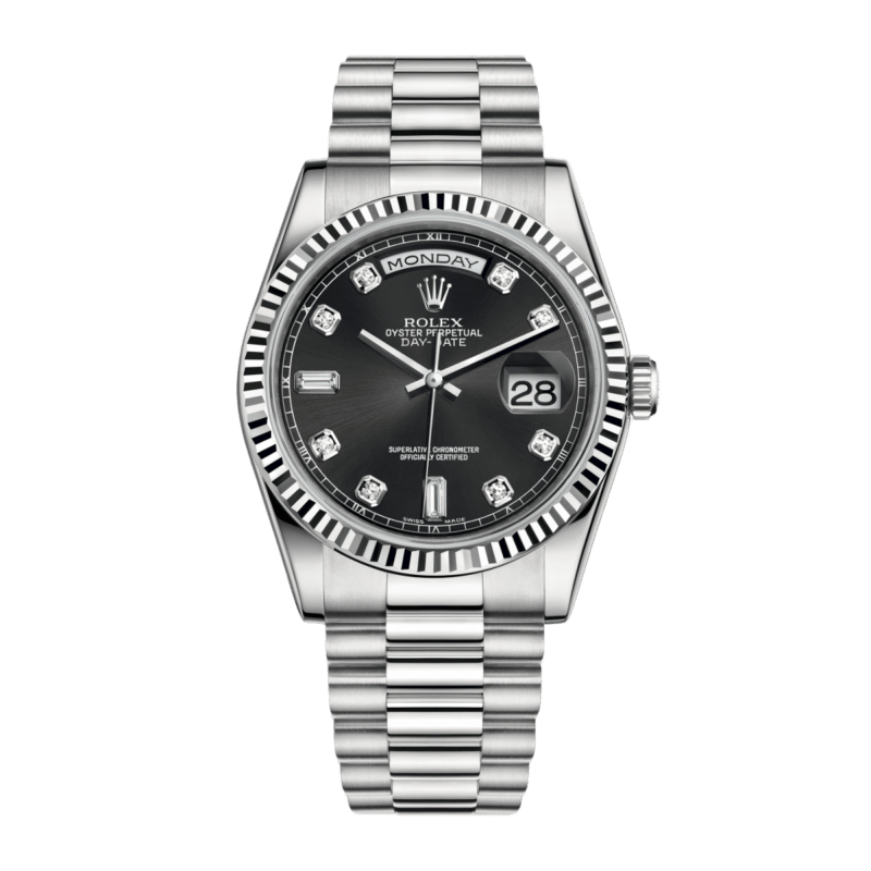 Photo of Day-Date White Gold Black Dial 36mm