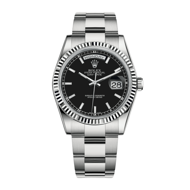 Photo of Day-Date 36 White Gold Black Dial 36mm